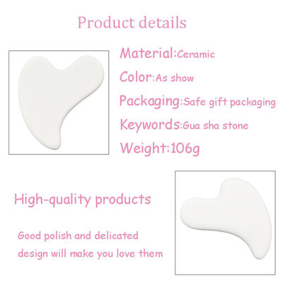 Medicina Stile di cura personale Massaggio in ceramica portatile Terapia Gua Sha Strumento da tavolo per il viso Guasha Scraping Prodotto di bellezza