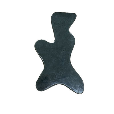 Funzione di controllo del tempo Nefrite verde scuro Gua Sha Pietra per la cura del corpo e sollievo da stanchezza Disegno portatile