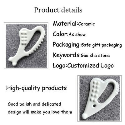 Massaggio Faciale Massaggio Corporeo Gua Sha Per Funzionalità Faciale Strumento di Massaggio Ceramico Guasha