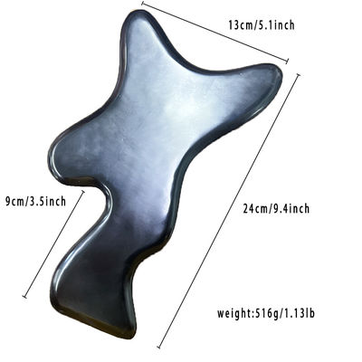 Prodotti per la cura del corpo Gua Sha Board Logo Supporto personalizzato Logo personalizzato Poligonale Bianstone Nero Giada Massaggio Strumento