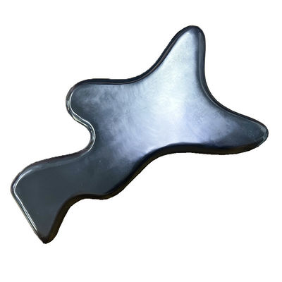 Prodotti per la cura del corpo Gua Sha Board Logo Supporto personalizzato Logo personalizzato Poligonale Bianstone Nero Giada Massaggio Strumento