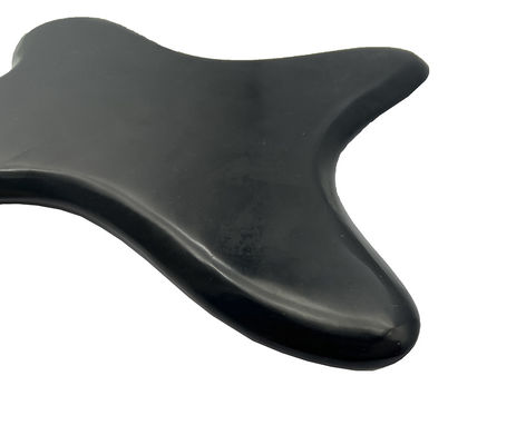 Prodotti per la cura del corpo Gua Sha Board Logo Supporto personalizzato Logo personalizzato Poligonale Bianstone Nero Giada Massaggio Strumento