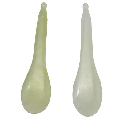 Xiuyan Jade Stick Eye Massager Pen a forma di cucchiaio giallo con e servizio OEM/ODM accettabile
