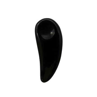 Massaggiatore Faciale Nero Mini Ossidiano Cosmetico Cucchiaio Guasha Crema per Occhi Make-up Scoop Spatula Stick per Massaggio di Sollievo degli Occhi