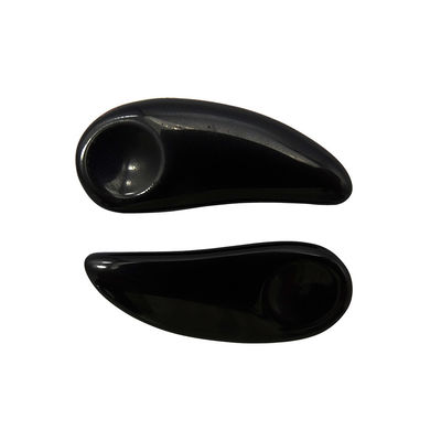 Massaggiatore Faciale Nero Mini Ossidiano Cosmetico Cucchiaio Guasha Crema per Occhi Make-up Scoop Spatula Stick per Massaggio di Sollievo degli Occhi
