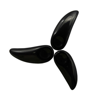 Massaggiatore Faciale Nero Mini Ossidiano Cosmetico Cucchiaio Guasha Crema per Occhi Make-up Scoop Spatula Stick per Massaggio di Sollievo degli Occhi