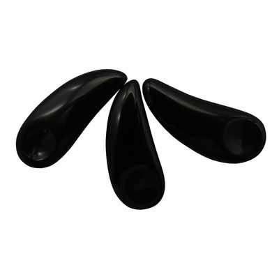 Massaggiatore Faciale Nero Mini Ossidiano Cosmetico Cucchiaio Guasha Crema per Occhi Make-up Scoop Spatula Stick per Massaggio di Sollievo degli Occhi