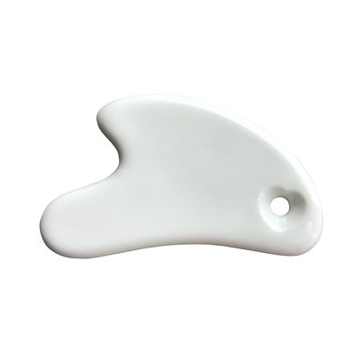 White Heart Shape Ceramic Gua Sha Massage Board Gua Sha Strumenti per il viso per tutti i tipi di pelle Pulito Anti-invecchiamento