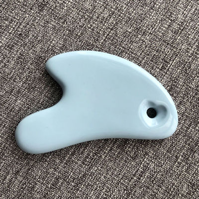 White Heart Shape Ceramic Gua Sha Massage Board Gua Sha Strumenti per il viso per tutti i tipi di pelle Pulito Anti-invecchiamento