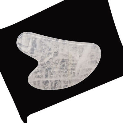 Massaggio Faciale Forma di Cuore Bianco Cristallo Gua Sha Pietra per SPA Terapia di Agopuntura al Centro di Medicina Tradizionale Cinese