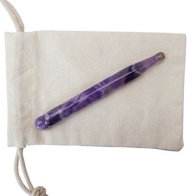 Faccia sottile Gua sha Strumenti Naturale Ametista Acupressione Guasha Massaggio Terapia Penna per tutto il corpo Dolore dei tessuti profondi