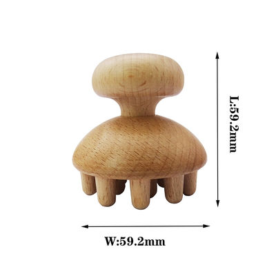 Funzione musicale Funghi di legno Gua Sha Strumento di massaggio terapeutico per drenaggio linfatico a mano e a corpo intero