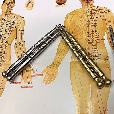 Penna tecnica di agopuntura lucida Riflessologia facciale Strumenti massaggiatori in acciaio inossidabile Strumento di massaggio dei tessuti profondi Strumento