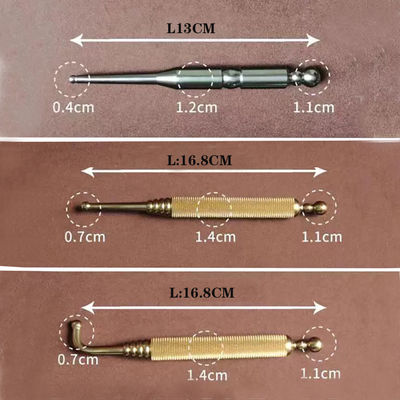 Strumento di massaggio dei tessuti profondi rilassante Penna manuale di acupressione in ottone per riflessologia Massaggiatore a punti di pressione