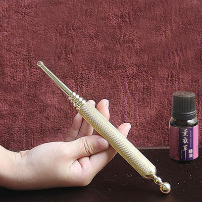 Strumento di massaggio dei tessuti profondi rilassante Penna manuale di acupressione in ottone per riflessologia Massaggiatore a punti di pressione