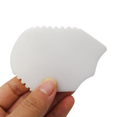 Logo personalizzato Strumento di massaggio Gua Sha Giunta Guasha Bianco Giada Naturale per viso collo Braccio Spalla Corpo Antirughe Antinvecchiamento