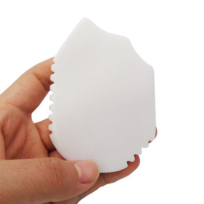 Logo personalizzato Strumento di massaggio Gua Sha Giunta Guasha Bianco Giada Naturale per viso collo Braccio Spalla Corpo Antirughe Antinvecchiamento