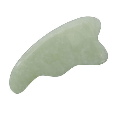 Logo personalizzato Spa naturale verde strumento di massaggio del cuoio capelluto Gua Sha per raschiare la pelle del viso e del corpo massaggiatori facciali Guasha lucidi