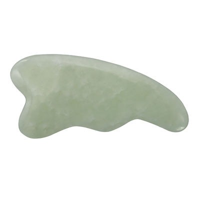 Logo personalizzato Spa naturale verde strumento di massaggio del cuoio capelluto Gua Sha per raschiare la pelle del viso e del corpo massaggiatori facciali Guasha lucidi
