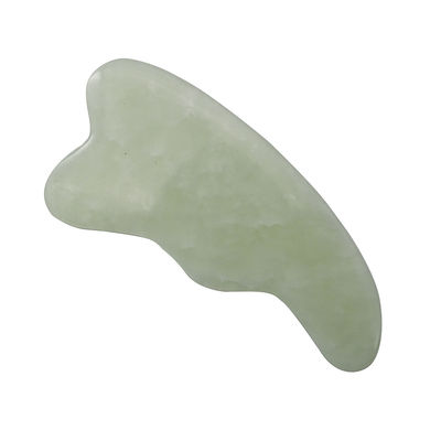 Logo personalizzato Spa naturale verde strumento di massaggio del cuoio capelluto Gua Sha per raschiare la pelle del viso e del corpo massaggiatori facciali Guasha lucidi