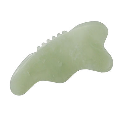 Xiuyan Jade Gua Sha Massaggio strumento per il viso scultura massaggio del corpo Promuove il flusso sanguigno e riduce la tensione Facile da tenere
