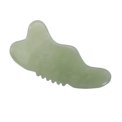 Xiuyan Jade Gua Sha Massaggio strumento per il viso scultura massaggio del corpo Promuove il flusso sanguigno e riduce la tensione Facile da tenere