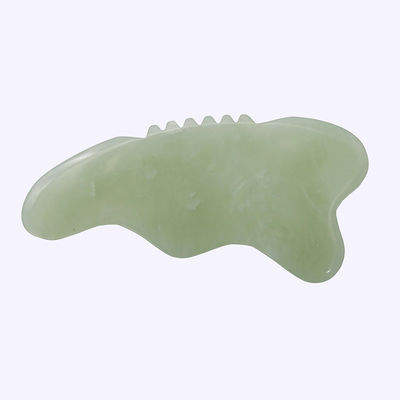 Xiuyan Jade Gua Sha Massaggio strumento per il viso scultura massaggio del corpo Promuove il flusso sanguigno e riduce la tensione Facile da tenere