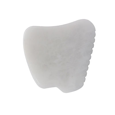 Funzione musicale Strumento di massaggio Gua Sha di giada bianca per la terapia SPA Strumento di massaggio Guasha di giada naturale lucidato