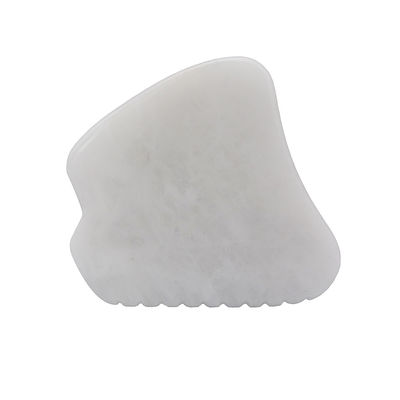 Funzione musicale Strumento di massaggio Gua Sha di giada bianca per la terapia SPA Strumento di massaggio Guasha di giada naturale lucidato
