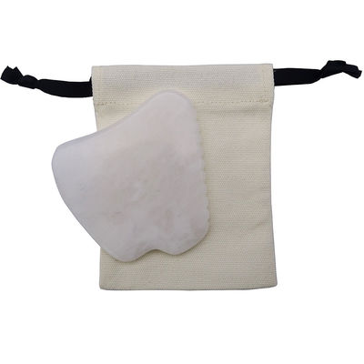 Funzione musicale Strumento di massaggio Gua Sha di giada bianca per la terapia SPA Strumento di massaggio Guasha di giada naturale lucidato