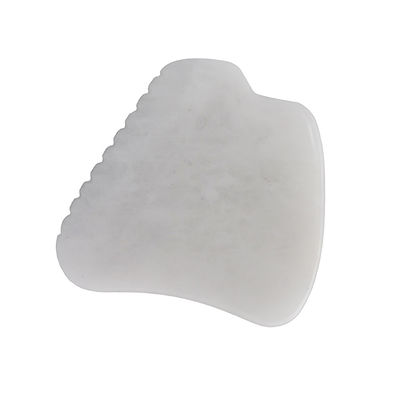 Funzione musicale Strumento di massaggio Gua Sha di giada bianca per la terapia SPA Strumento di massaggio Guasha di giada naturale lucidato