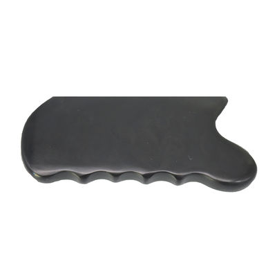 Ottenere un bagliore giovanile con Pietra Bian Nera Naturale Pura Strumento Gua Sha Massaggio Faciale Cosmetico Lift Stringe la pelle Tutto il corpo