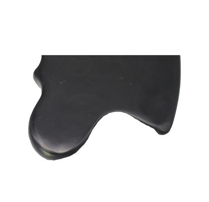 Ottenere un bagliore giovanile con Pietra Bian Nera Naturale Pura Strumento Gua Sha Massaggio Faciale Cosmetico Lift Stringe la pelle Tutto il corpo