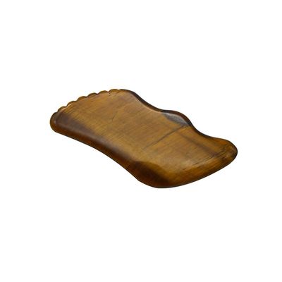 Manifattura a mano Gua Sha occhio di tigre naturale massaggiatore per la pelle per il viso occhi collo Nody rilassamento muscolare OEM ODM