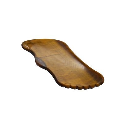 Manifattura a mano Gua Sha occhio di tigre naturale massaggiatore per la pelle per il viso occhi collo Nody rilassamento muscolare OEM ODM