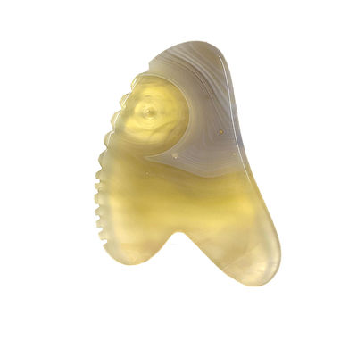 Prodotti di massaggio personalizzati con logo naturale di fiori di ciliegio Agata Sha Gua Tavola per la terapia di Gua Sha
