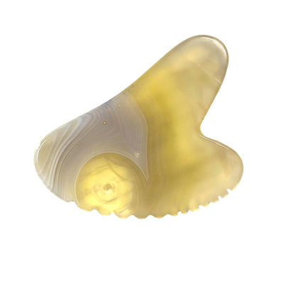 Prodotti di massaggio personalizzati con logo naturale di fiori di ciliegio Agata Sha Gua Tavola per la terapia di Gua Sha