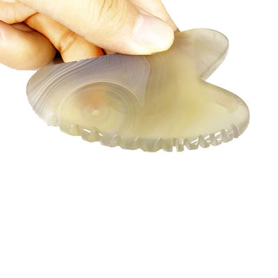 Prodotti di massaggio personalizzati con logo naturale di fiori di ciliegio Agata Sha Gua Tavola per la terapia di Gua Sha