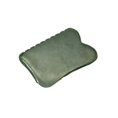 Strumento di massaggio di auto-aiuto 200g Nefrite verde scuro naturale Gua Sha Stone Board per il massaggio del corpo personalizzato