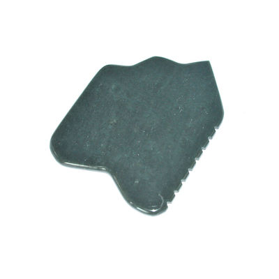 Nefrite verde scuro facciale Giada Pietra Guasha massaggiatore tabella per la circolazione sanguigna facciale