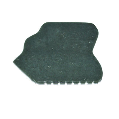 Nefrite verde scuro facciale Giada Pietra Guasha massaggiatore tabella per la circolazione sanguigna facciale