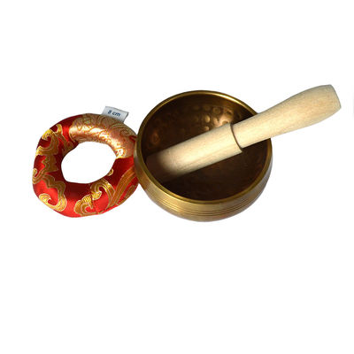 Cooper Material Nepal Chakra Gold Yoga Meditazione Tibetana Custom Singing Bowl Set per la terapia del suono