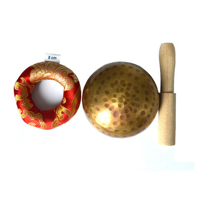 Cooper Material Nepal Chakra Gold Yoga Meditazione Tibetana Custom Singing Bowl Set per la terapia del suono