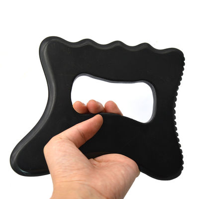 Strumento professionale di massaggio del corpo di pietra nera bianca Gua Sha per la cura della salute personale e l'agopuntura