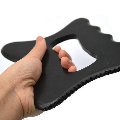 Strumento professionale di massaggio del corpo di pietra nera bianca Gua Sha per la cura della salute personale e l'agopuntura