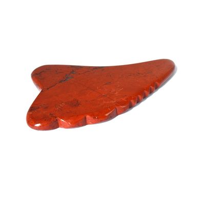 Martello di massaggio di jaspe rosso per SPA Agopuntura Corpo Gamba Facciale Giada Guasha Massaggiatore Tavola Strumento Gua Sha