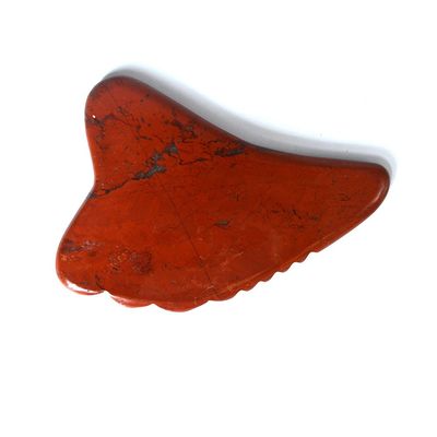 Martello di massaggio di jaspe rosso per SPA Agopuntura Corpo Gamba Facciale Giada Guasha Massaggiatore Tavola Strumento Gua Sha