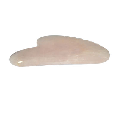 Mascherino Guasha a forma di cuore rosa rosa quarzo giada Mascherino Guasha Gua Sha Strumento di massaggio a tavola per la cura della salute personale OEM/ODM