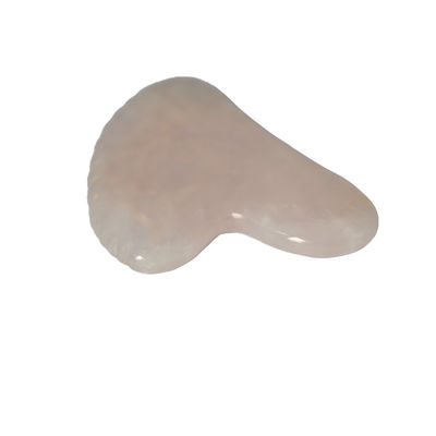 Mascherino Guasha a forma di cuore rosa rosa quarzo giada Mascherino Guasha Gua Sha Strumento di massaggio a tavola per la cura della salute personale OEM/ODM