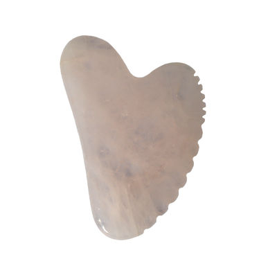 Mascherino Guasha a forma di cuore rosa rosa quarzo giada Mascherino Guasha Gua Sha Strumento di massaggio a tavola per la cura della salute personale OEM/ODM